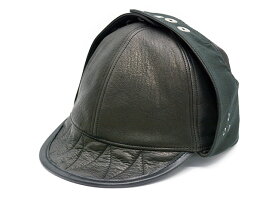 【BLACK SIGN/ブラックサイン】2023AW「Leather Aviator Cap/レザーアヴィエイターキャップ」(BSFC-23901)【あす楽対応】(アメカジ/ホイールズアパレル/ホットロッド/ハーレー/バイク/ミリタリー/WOLF PACK/ウルフパック)