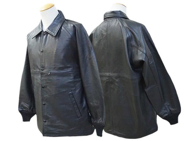 楽天市場】全2色【BLUCO/ブルコ】2024AW「Leather Coach Jacket/レザー 