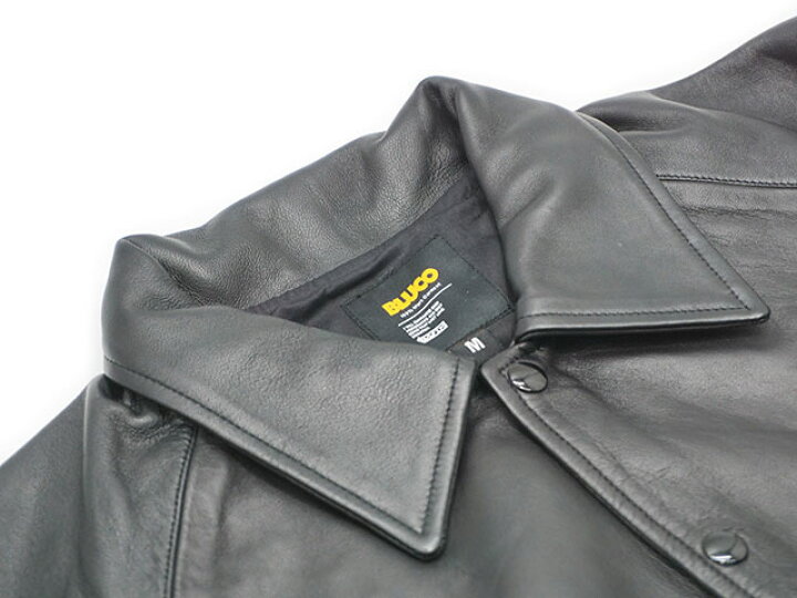 楽天市場】全2色【BLUCO/ブルコ】2024AW「Leather Coach Jacket/レザー 