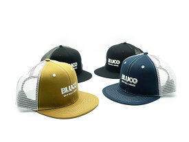 全4色【BLUCO/ブルコ】2024SS「6 Panel Mesh Cap"Logo"/6パネルメッシュキャップ”ロゴ”」(143-61-001)(BWG/UNCROWD/アンクラウド/アメカジ/ハーレー/バイカー/ホットロッド/ホイールズアパレル/帽子/WOLF PACK/ウルフパック)