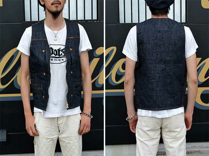 楽天市場】全3色【RED TAiL/レッドテイル】「Cross Denim Vest ”3rd 