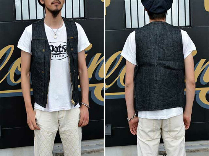 楽天市場】全3色【RED TAiL/レッドテイル】「Cross Denim Vest ”3rd  