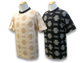 全2色【FREE WHEELERS/フリーホイーラーズ】2022SP「Short Sleeve Crew Neck Tee”Motor Psyclone All Over Print”/ショートスリーブクルーネックTee”モーターサイクロンオールオーバープリント”」(2225027)【あす楽対応】(アメカジ/ハーレー/ウルフパック)