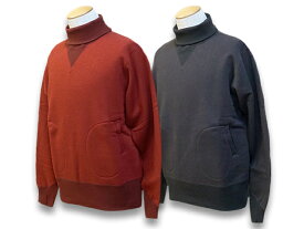 全2色【FREE WHEELERS/フリーホイーラーズ】2022FW「Special Heavy Weight Turtle Neck Sweat Shirts/スペシャルヘビーウェイトタートルネックスウェットシャツ」(2234007)【あす楽対応】(アメカジ/ミリタリー/ハーレー/ホットロッド/WOLF PACK/ウルフパック)