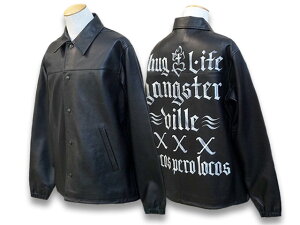 �yGANGSTERVILLE/�M�����O�X�^�[�r���z2023SS�uSacred Heart Light Leather Jacket/�Z�C�N���b�h���C�g���U�[�W���P�b�g�v(GSV-23-SS-01)�y�����y�Ή��z(WEIRDO/�E�B�A�[�h/GLAD HAND/�O���b�h�n���h/OLD CROW/�I�[���h