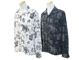 全2色【GANGSTERVILLE/ギャングスタービル】2024SS「No Master L/S Shirts/ノーマスターロングスリーブシャツ」(GSV-24-SS-06)(WEIRDO/ウィアード/GLAD HAND/グラッドハンド/WOLF PACK/ウルフパック)