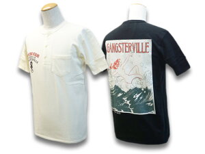 �S2�F�yGANGSTERVILLE/�M�����O�X�^�[�r���z2022SS�uS/S Henry Neck Tee�hRiptide Club�h/�V���[�g�X���[�u�w�����[�l�b�NTee�h���b�v�^�C�h�h�v(GSV-22-SS-29)�y�����y�Ή��z(WEIRDO/�E�B�A�[�h/GLAD HAND/�O���b�h
