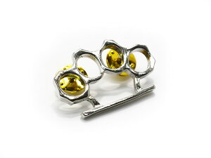 �y415 CLOTHING/415�N���[�W���O�z�uBrass Knuckle Pins/�u���X�i�b�N���s���Y�v(FRISO/SO-CAL/�t���X�R/�K�x�[�W���S��/�o�C�J�[/�A���J�W/�n�[���[/�z�b�g���b�h/WOLF PACK/�E���t�p�b�N)