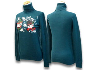 yMiss Ladybug/~XfB[oOz2021AWuChristmas Snowman Turtle Neck Sweater/NX}XXm[}^[glbNZ[^[v(ML-21-AW-04)yyΉz(GANGSTERVILLE/MOX^[r/WEIRDO/EBA[h/