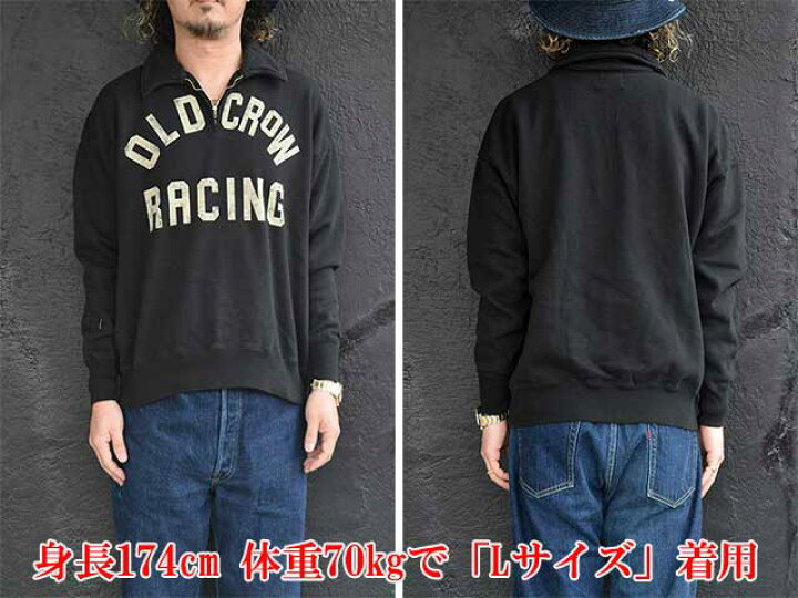 楽天市場】【OLD CROW/オールドクロウ】2025SS「Half Zip Sweat”OLD 
