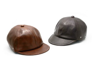 �S2�F�yMr.FATMAN/�~�X�^�[�t�@�b�g�}���z2024AW�uLeather Short Brim Cap by Bridge Cap/���U�[�V���[�g�u�����L���b�v�o�C�u���b�W�L���b�v�v(5244007)(THE FAT HATTER/�t�@�b�g�n�b�^�[/�X�q/�w�b�h�E�F�A/�L��