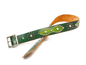 �yHTC(Hollywood Trading Company)/�G�C�`�e�B�[�V�[(�n���E�b�h�g���[�f�B���O�J���p�j�[)�z�uLeather Studs BeltOverlay Peanuts Snake�h/���U�[�X�^�b�Y�x���g�h�I�[�o�[���C�s�[�i�b�c�X�l�[�N�h�v(USA/�n�[