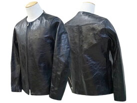 【FINE CREEK&CO/ファインクリークアンドコー】「Collarless Single Riders Jacket”Heavy Weight Bud”/カラーレスシングルライダースジャケット”ヘビーウェイトバド”」(ACJK015)【予約商品/2024年3-5月入荷予定】(ファインクリークレザーズ/ウルフパック)