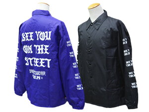 �S2�F�yDAZZLE SUGAR/�_�Y���V���K�[�z2025AW�uSEE YOU ON THE STREET Coach Jacket/�V�[���[�I���U�X�g���[�g�R�[�`�W���P�b�g�v(�A���J�W/�X�g���[�g/�n�[���[/�g���C�A���t/�`���b�p�[/�{�o�[/�J�X�^��/