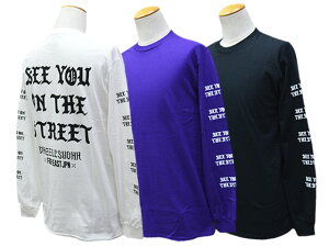 �S3�F�yDAZZLE SUGAR/�_�Y���V���K�[�z2025AW�uSEE YOU ON THE STREET L/S Tee/�V�[���[�I���U�X�g���[�g�����O�X���[�uTee�v(�A���J�W/�X�g���[�g/�n�[���[/�g���C�A���t/�o�C�J�[/�o�C�N/�`���b�p�[/�{�o