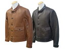 全2色【FINE CREEK&CO/ファインクリークアンドコー】「30's Leather Cossack Jacket”Joseph Jacket"/30'sレザーコサックジャケット"ジョセフジャケット"」(ACJK044)(ファインクリークレザーズ/ハイラージレザーズ/アメカジ/ハーレー/WOLF PACK/ウルフパック)