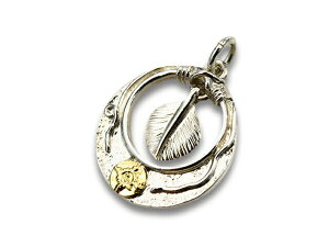 yFIRST ARROW's/t@[XgA[YzuHollowed Out Heart Feather Small Metal with K18/K18tn[gtFU[X[^y_ggbvv(P-561)(lCeBu/CfBA/WG[/AJW