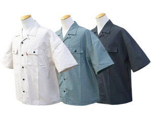�S3�F�yFLUTTER/�t���b�^�[�z2024SS�uT/C Open Collar S/S Work Shirts/T/C�I�[�v���J���[�V���[�g�X���[�u���[�N�V���c�v(FL24-ST001)(�z�C�[���Y�A�p����/�A���J�W/�n�[���[/�o�C�J�[/�o�C�N/�`���b�p�[/�{