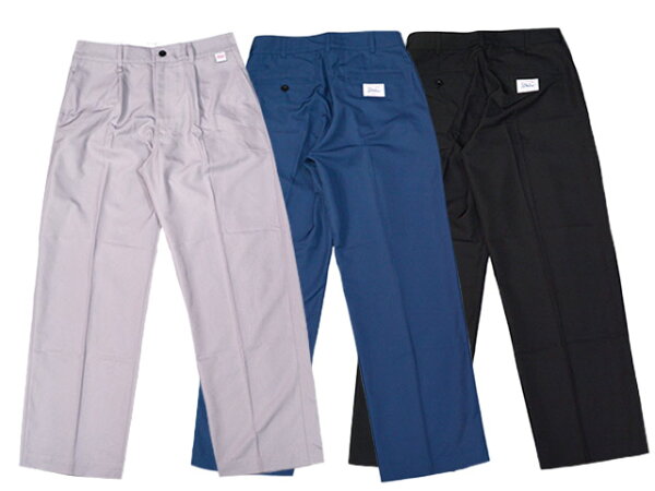 全3色【FLUTTER/フラッター】2025SS「”The Dress” PE Twill Work Trousers/”ザ ドレス” ポリエステルツイルワークトラウザース」(FL25-PT002)  (ホイールズアパレル/アメカジ/ハーレー/バイカー/バイク/チョッパー/ボバー/ホットロッド/WOLF PACK/ウルフパック)