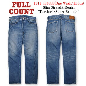 �yFULLCOUNT/�t���J�E���g�z�uSlim Straight Denim Pants�hDartford-Super Smooth�h/�X�����X�g���[�g�f�j���p���c�h�_�[�g�t�H�[�h-�X�[�p�[�X���[�X�h�v(1341-1108SS/11.5oz)(�f�j��/�W�[���Y/�C���f�B�S/���B��
