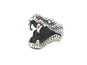 �yMAD CULT/�}�b�h�J���g�z�uExtra Large Murder Snake Ring/�G�N�X�g�����[�W�}�[�_�[�X�l�[�N�����O�v(R-79)(Silver925/�A�N�Z�T���[/�W���G���[/�v���[���g/�o�C�J�[/�n�[���[/�z�b�g���b�h/�A���J�W/�n