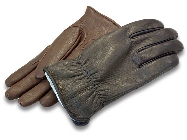 全2色「The Gauntlet Glove”Type Street” ザ・ガントレットグローブ”タイプストリート”」(冬用ウインターグローブ レザーグローブ ハーレー チョッパー ボバー バイク乗り バイカー プレゼント 手袋 WOLF PACK ウルフパック)