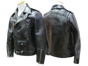 �yINDIAN MOTORCYCLE/�C���f�B�A�����[�^�[�T�C�N���z�uHorse Hide Double Riders Jacket/�z�[�X�n�C�h�_�u�����C�_�[�X�W���P�b�g�v(IM80680)(���m�G���^�[�v���C�Y/BUZZ RICKSON'S/�o�Y���N�\���Y/SUN SURF/�T��