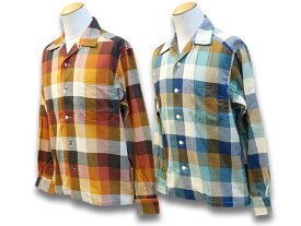 全2色【TROPHY CLOTHING/トロフィークロージング】2023SS「Town Craft Check L/S Shirts/タウンクラフトチェックロングスリーブシャツ」(TR23SS-403)【あす楽対応】(ホイールズアパレル/アメカジ/東京インディアンズ/ホットロッド/WOLF PACK/ウルフパック)