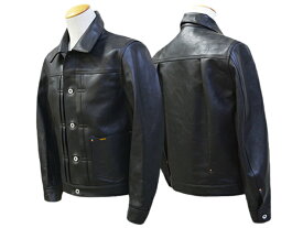 【TROPHY CLOTHING/トロフィークロージング】「Genuine Horsehide Button Jacket/ジェニュインホースハイドボタンジャケット」(TR-YL23)(アメカジ/ミリタリー/アウトドア/デニム/ハーレー/東京インディアンズ/バイカー/ホイールズアパレル/WOLF PACK/ウルフパック)