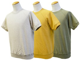 全3色【TWO MOON/トゥームーン】「Raglan Short Sleeve Sweatshirts/ラグランショートスリーブスウェットシャツ」(10248)(ホイールズアパレル/アメカジ/ミリタリー/アウトドア/ハーレー/ホットロッド/WOLF PACK/ウルフパック)
