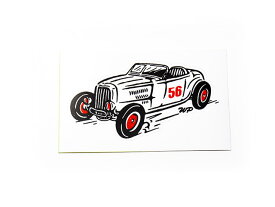 【ZEMKE'S WHEELS WEAR/ゼムケズホイールズウエア】「Thunder Bolt Sticker/サンダーボルトステッカー」(アメカジ/ホットロッド/ロッダー/ハーレー/バイカー/WOLF PACK/ウルフパック)