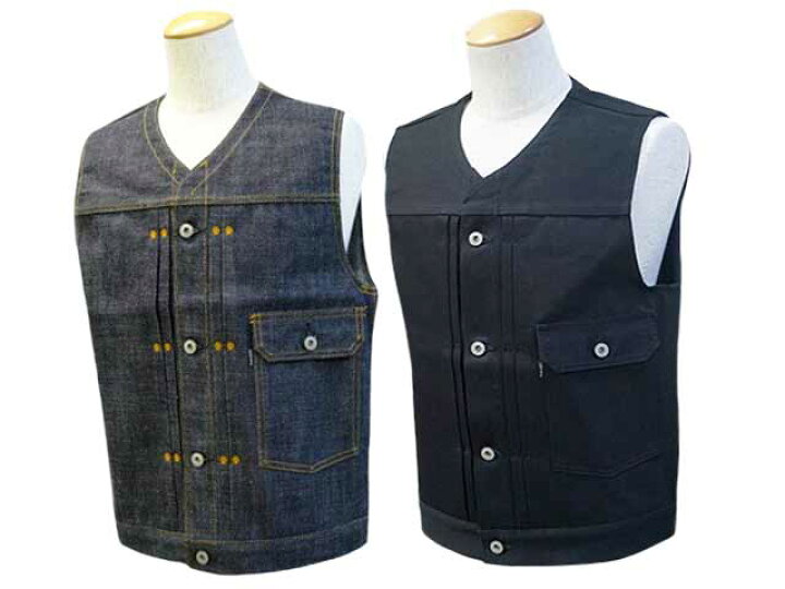 楽天市場】全2色【RED TAiL/レッドテイル】「Cross Denim Vest”4th No 