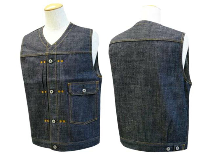 楽天市場】全2色【RED TAiL/レッドテイル】「Cross Denim Vest”4th No  