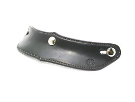 【Round head/ラウンドヘッド】「Leather Visor”Short”/レザーバイザー”ショート”」(Nickel)(半キャップ/半ヘル/ハーフヘルメット/装飾用/ジェットヘルメット/BUCO/ハーレー/チョッパー/バイカー/ハンドメイド/手縫い/プレゼント/WOLF PACK/ウルフパック)