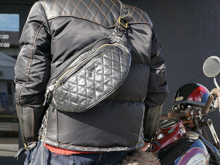 楽天市場】【SKULL FLIGHT/スカルフライト】「Horsehide Waist Bag 