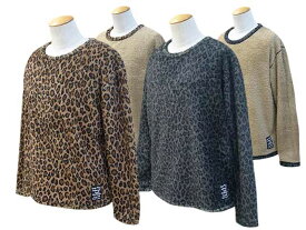 全2色【SKULL FLIGHT/スカルフライト】2024SS「Reversible Leopard Cutsew/リバーシブルレオパードカットソー」(CALIFORNIA LINE/カリフォルニアライン/ハーレー/バイカー/ホットロッド/アメカジ/ホイールズアパレル/WOLF PACK/ウルフパック)