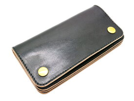 【TISS CUSTOM LEATHERS/ティスカスタムレザーズ】「Teacore Plain Wallet/茶芯プレーンウォレット」(A-1/Wide Stitch)(ハーレー/バイカー/アメカジ/レザークラフト/ホットロッド/プレゼント/財布/WOLF PACK/ウルフパック)