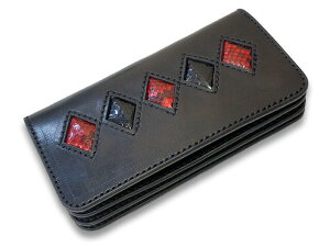 �yTISS CUSTOM LEATHERS/�e�B�X�J�X�^�����U�[�Y�z�uDiamond 5 Python Wallet/�_�C�A�����h5�p�C�\���E�H���b�g�v(BK×RD×BK/A-3)(�n�[���[/�o�C�J�[/�A���J�W/���U�[�N���t�g/�z�b�g���b�h/�v���[���g/���z/