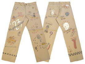 【WEIRDO/ウィアード】2023AW「Wind Up Pants "HAND PAINT"/ウィンドアップパンツ"ハンドペイント"」(WIND UP-PANTS HP)【あす楽対応】(GANGSTERVILLE/ギャングスタービル/GLAD HAND/グラッドハンド/WOLF PACK/ウルフパック/アメカジ)