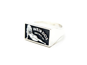yWEIRDO JEWELRY/EBA[hWG[zuSEXY Plaque Ring/ZNV[v[NOv(Silver925)(GANGSTERVILLE/MOX^[r/GLAD HAND/Obhnh/AJW/n[[/zbgbh/oCJ[/A