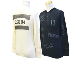 全2色【WEIRDO/ウィアード】2023AW「Henry Neck L/S Tee”SLAVES”/ヘンリーネックロングスリーブTee”スレイブズ”」(WRD-23-AW-17)【あす楽対応】(GANGSTERVILLE/ギャングスタービル/GLAD HAND/グラッドハンド/WOLF PACK/ウルフパック/アメカジ)