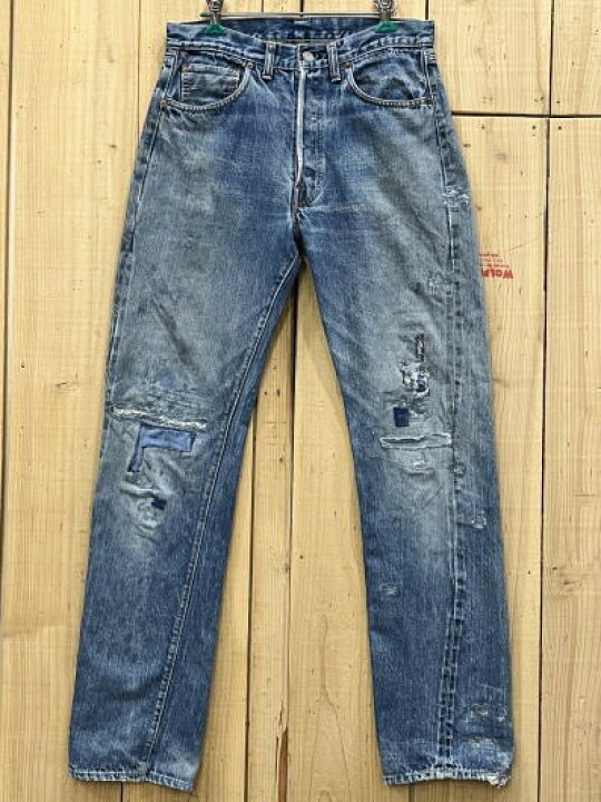 楽天市場】【中古】ビンテージ リーバイス501 赤耳 66前期 古着 激ヒゲ  