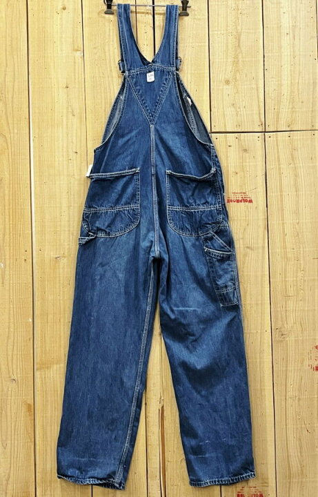 楽天市場】【中古】LEE JELT DENIM リーオーバーオール 古着 W35×L30  