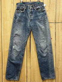 【中古】激レア 赤耳 リーバイス501 古着 LEVIS501 90S MADE IN USA W32×L33.5 米国製