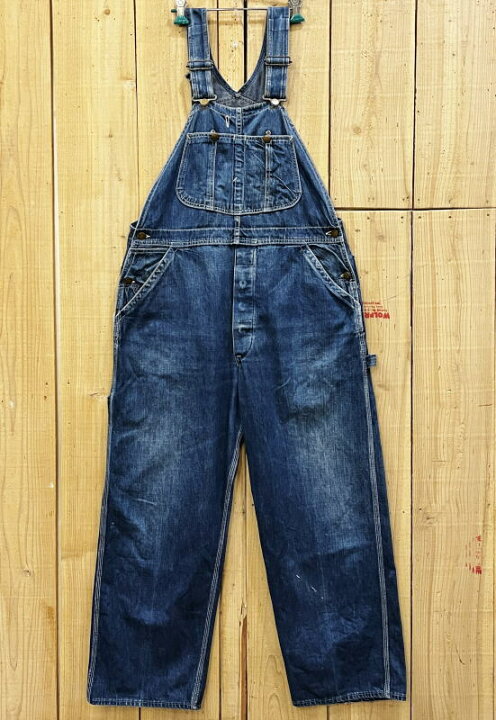 楽天市場】【中古】LEE JELT DENIM リーオーバーオール 古着 W40×L29 