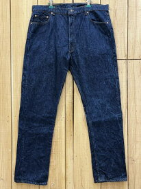 【中古】美品 ワンウォッシュ リーバイス505 赤タグ 古着 酸化デニム ハチマル LEVIS505 W41×L34 大きいサイズ