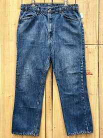 【中古】美品 名品 リーバイス519 ストレート ハチマル 80S 古着 タテ落ち オレンジタグ LEVIS519 W36×L28 MADE IN USA ビンテージ ジーンズ