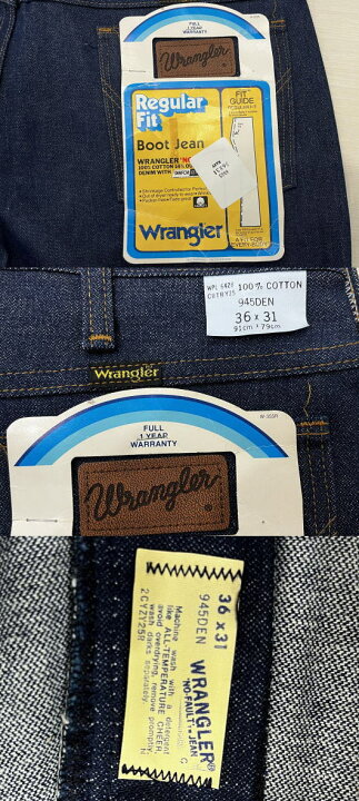 楽天市場】Wrangler 945DEN BOOT CUT デッドストック 70S ラングラー  