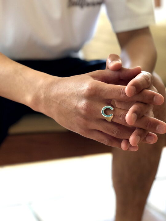 楽天市場】CALIFOLKS HORSESHOE INLAY RING ホースシュー ターコイズ 