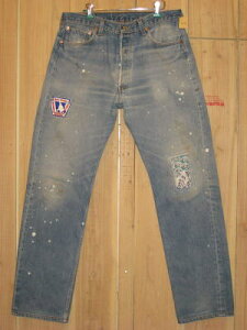 �_���[�W�W�[���Y/90S�Ò��y�C���g �J�X�^��/MADE IN USA/ LEVIS/���[�o�C�X 501/ W35×L33/